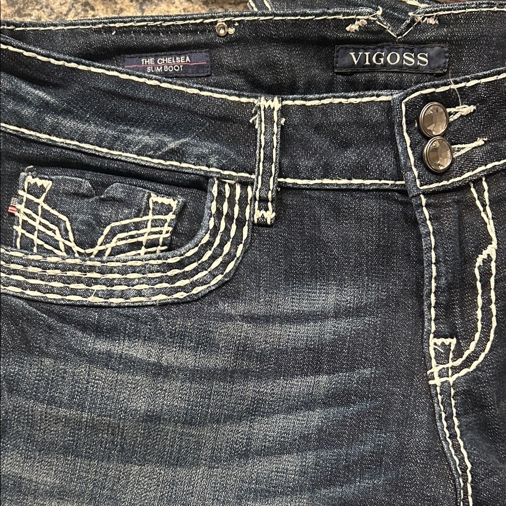 Vigoss Dark Indigo Boot Cut Jeans